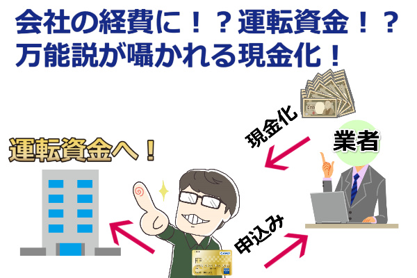 法人カードで現金化したお金を運転資金に利用可能？